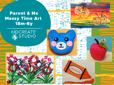 Kidcreate Studio - Dana Point. Parent & Me Messy Time Art- Weekly Class (18 Months-6 Years)